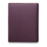 Veganes Ringbuch in pflaume